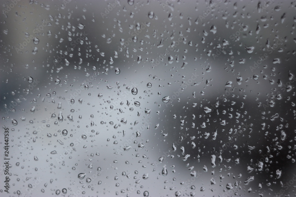 Obraz premium rain drops on window