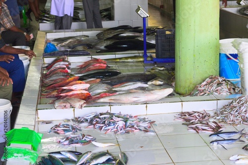 Fish market in Male (Maldives, Asia)