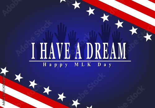 Martin Luther King Day illustration background