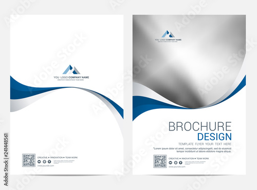 Brochure template flyer design vector background