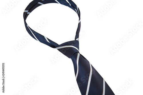  Colored silk tie. Colored silk tie on white background.