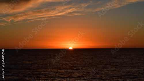Santa moica beach sunset