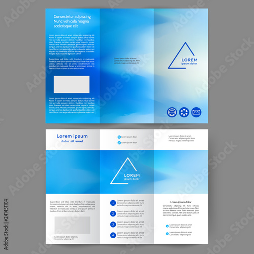 Color tri fold business brochure