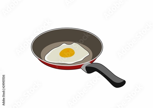 Egg in the pan