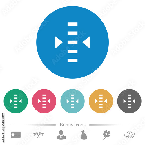 Adjust level flat round icons