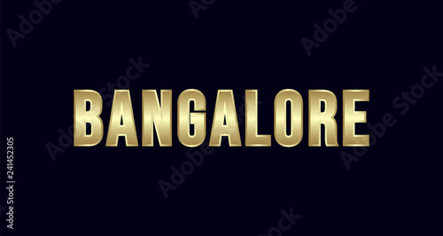 Bangalore City Typography vector design. Greetings for T-shirt, poster, and more