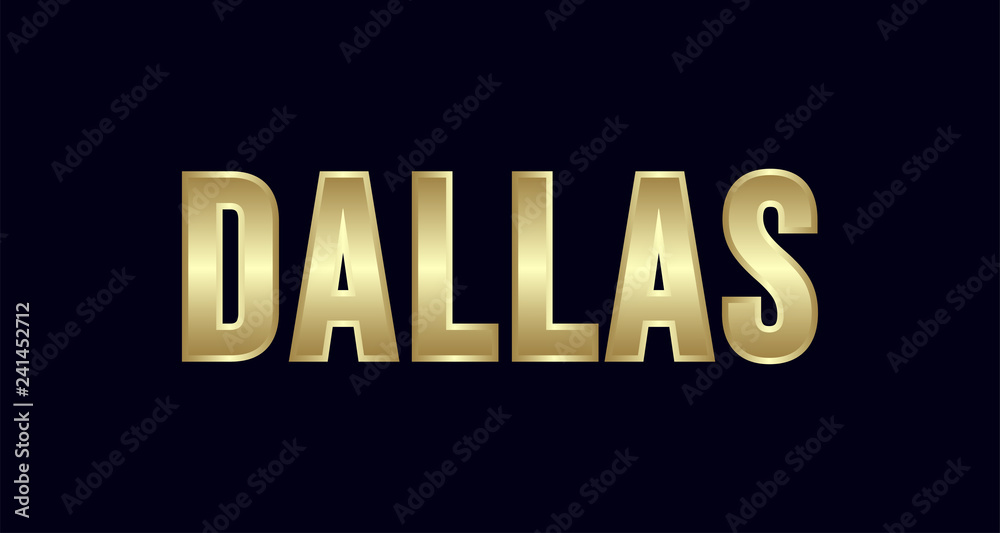 Dallas City Typography vector design. Greetings for T-shirt, poster, and more