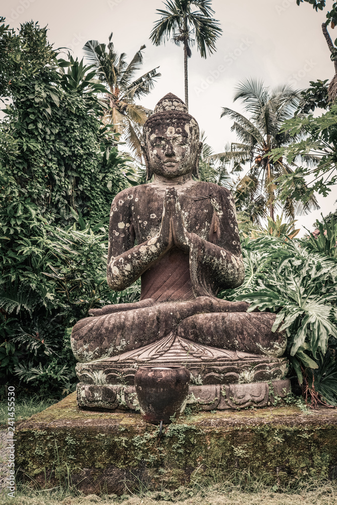 Stone Buddha statue  in garden