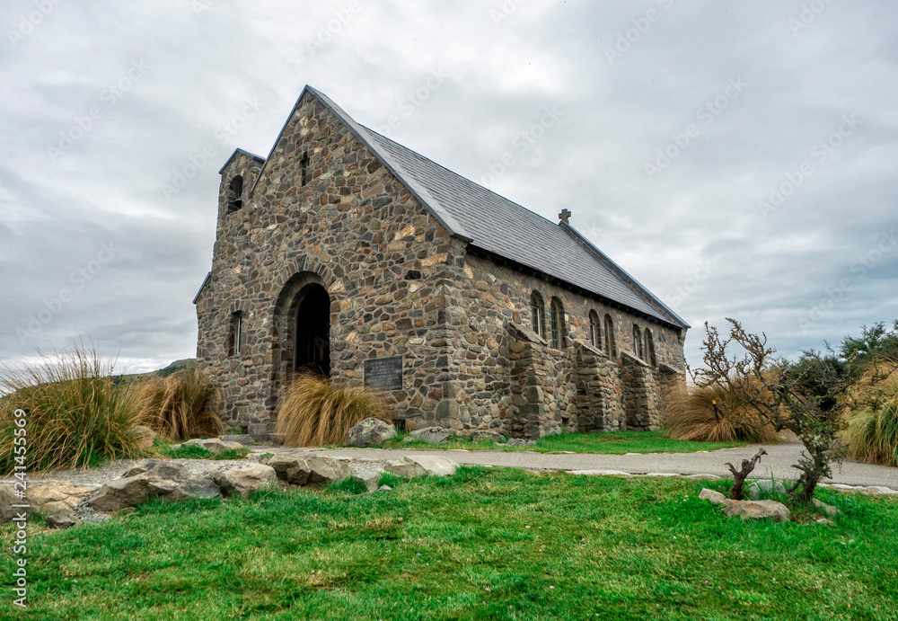 Church at Tekapo Lake, Canterbury, New Zealand, South Island, NZ