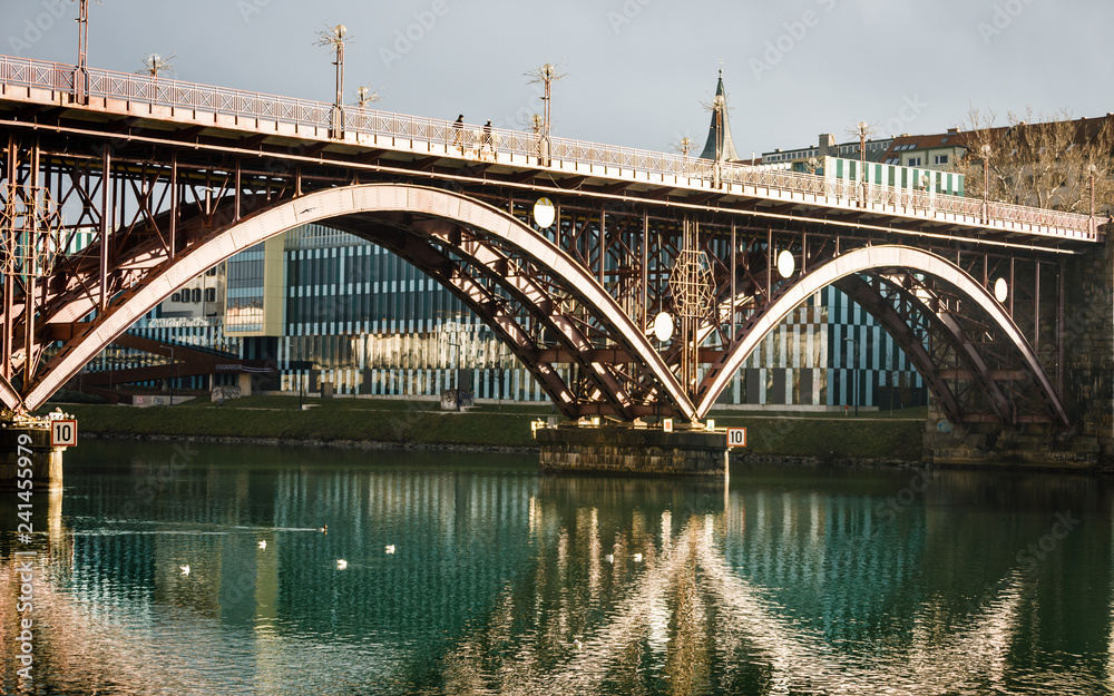 The Old Bridge (Stari Most) in Maribor, Slovenia The Old Bridge (Stari Most) in Maribor, Slovenia