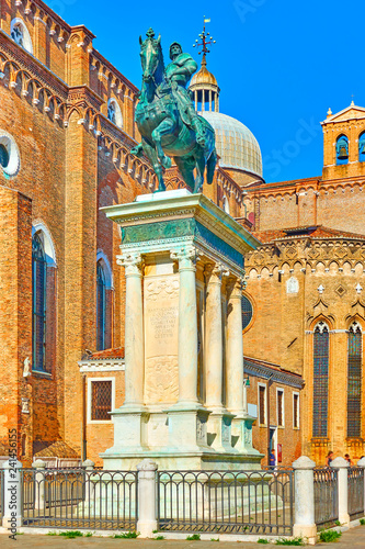 Equestrian statue of Bartolomeo Colleoni in Venice