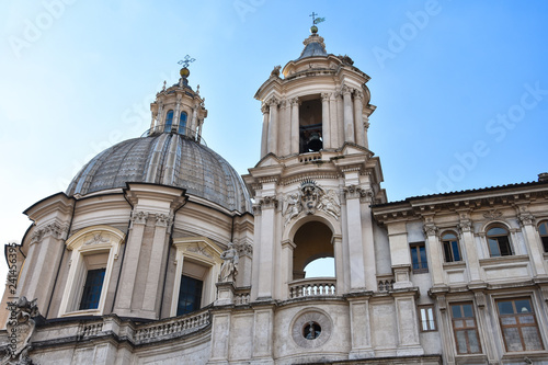 Sant'Agnese in Agone Church. Navona Square (Piazza Navona) Rome, Italy