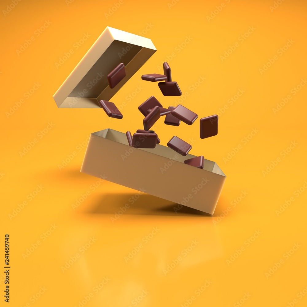 Obraz premium caja de chocolates