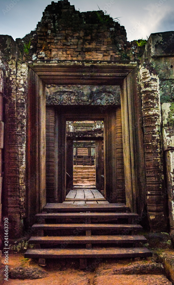 Mysterious ruins of ancient Pre Rup temple