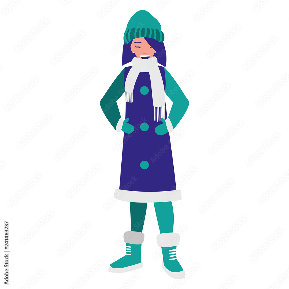 beautiful and young woman with winter clothes beautiful and young woman with winter clothes