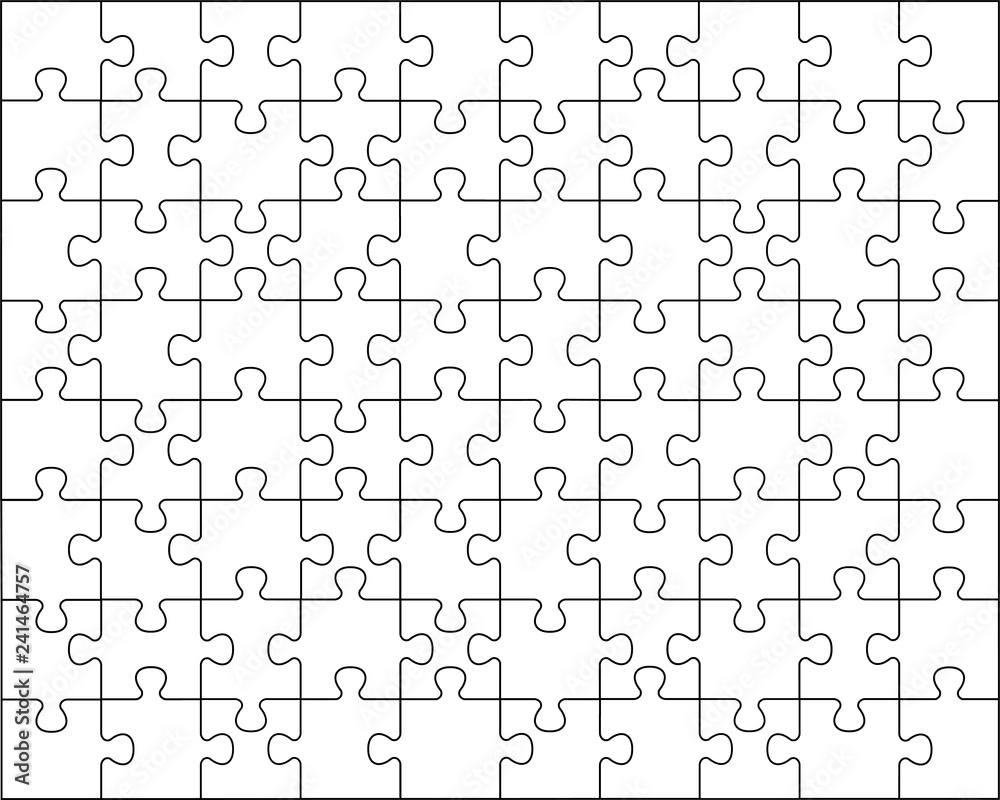Puzzle background 8x10. Vector