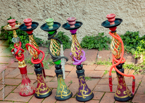 Set of Colorful glass smoke hookah