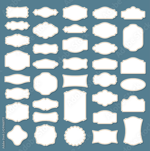 Vintage frames collection. Vector