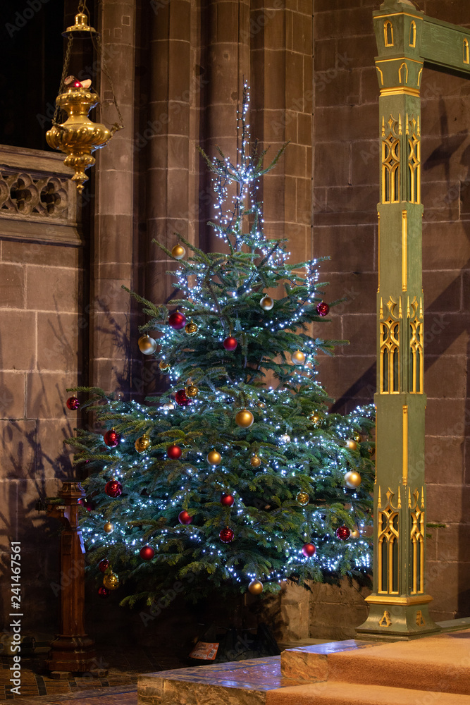 church Christmas tree