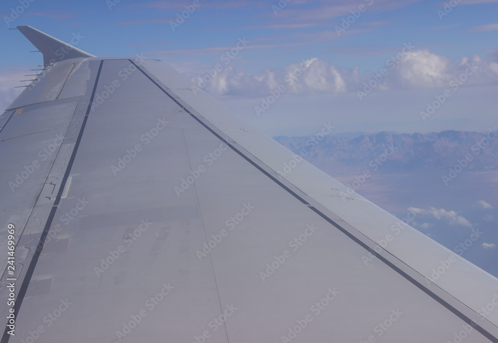 wing of an airplane