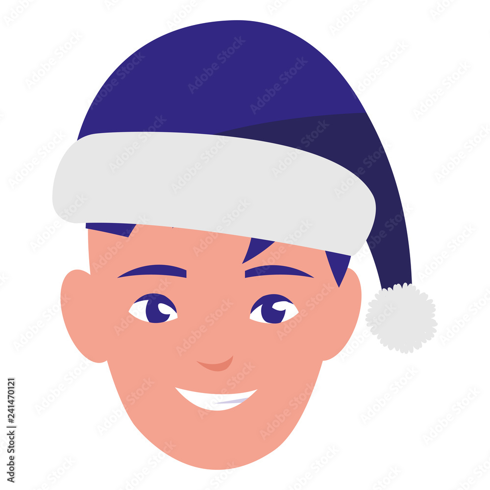 cute little boy head with winter hat cute little boy head with winter hat