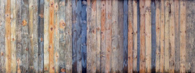 Brown wood colored plank wall texture background