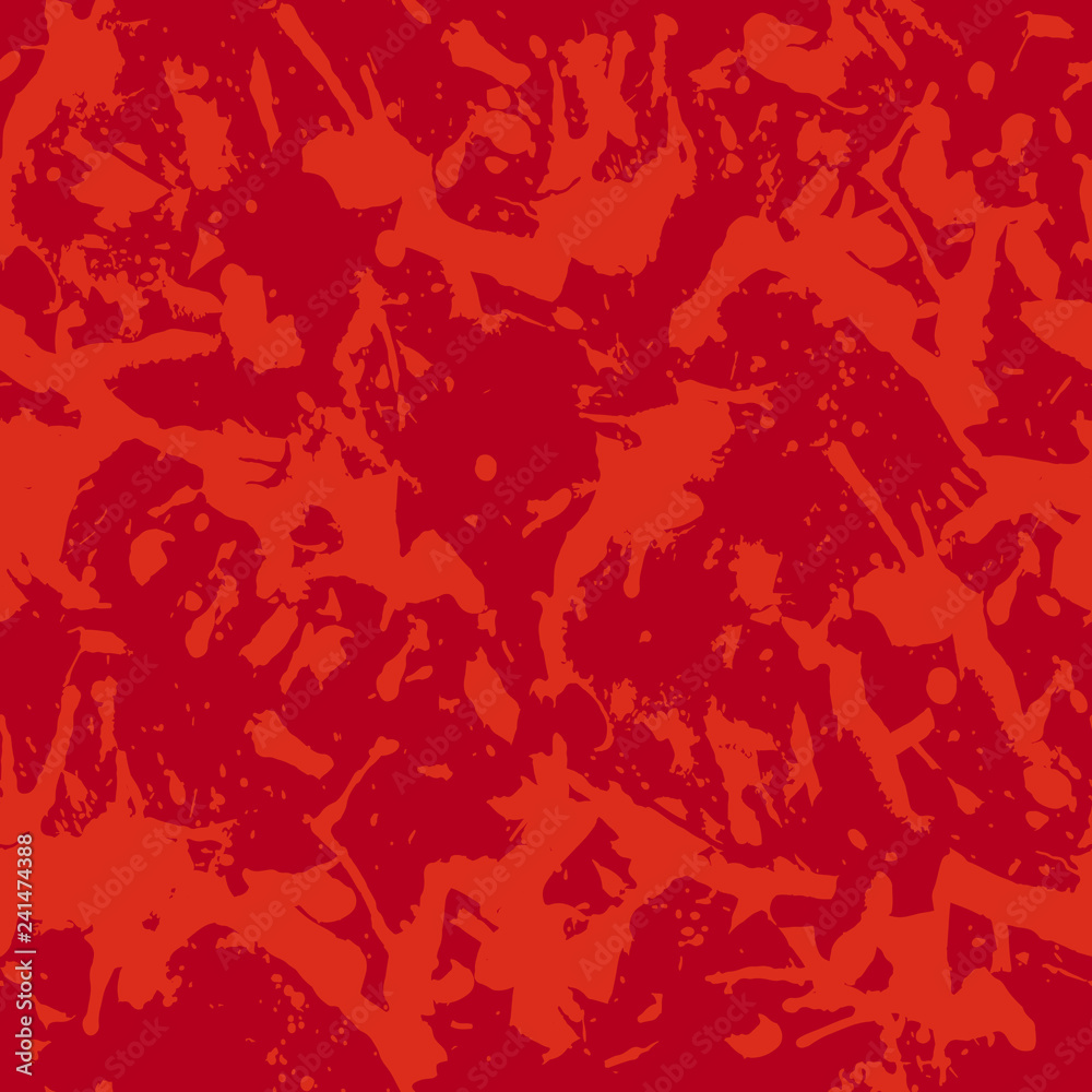Funky abstract red paint splashes seamless pattern Funky abstract red paint splashes seamless pattern