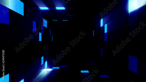 3d illustration of bright blinking tunnel footage for your event, concert, title, presentation, site, DVD, music videos, video art, holiday show, party.