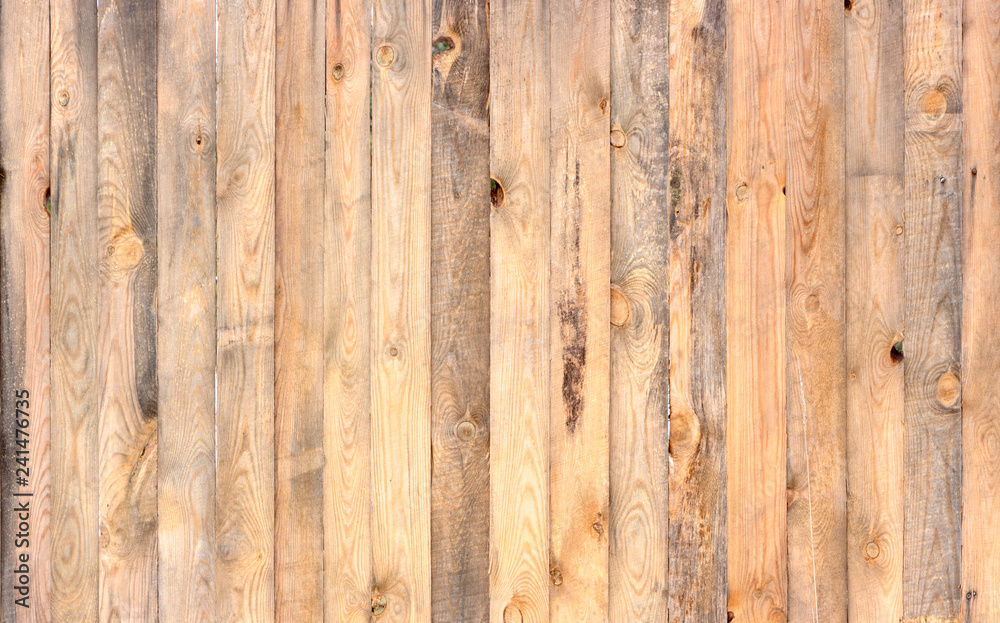 Fototapeta premium Multicolored wooden surface with old faded paint texture