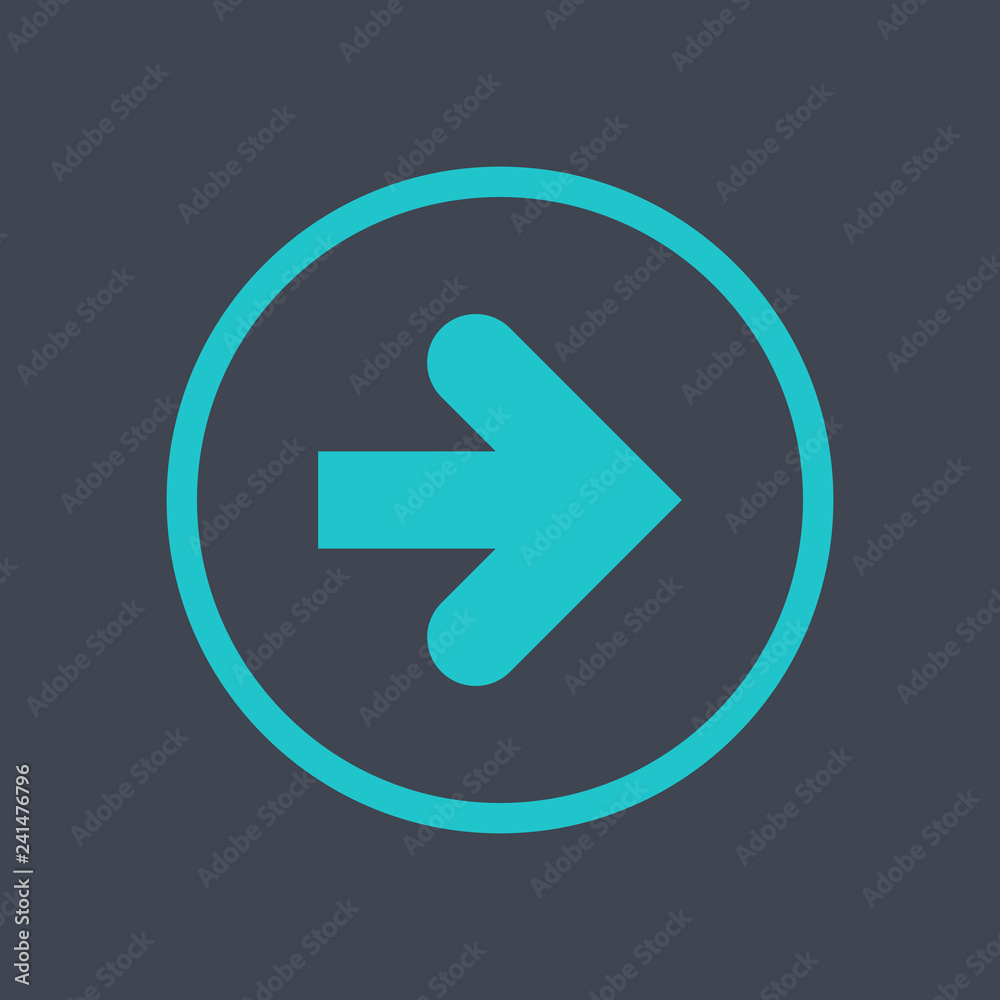 Arrow sign in a round icon. Web button created in flat style. The design graphic element is saved as a vector illustration in the EPS file format. Arrow sign in a round icon. Web button created in flat style. The design graphic element is saved as a vector illustration in the EPS file format.