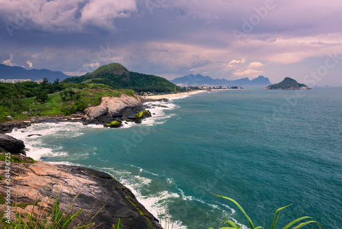 Coast of the sea in Rio de Janeiro photo