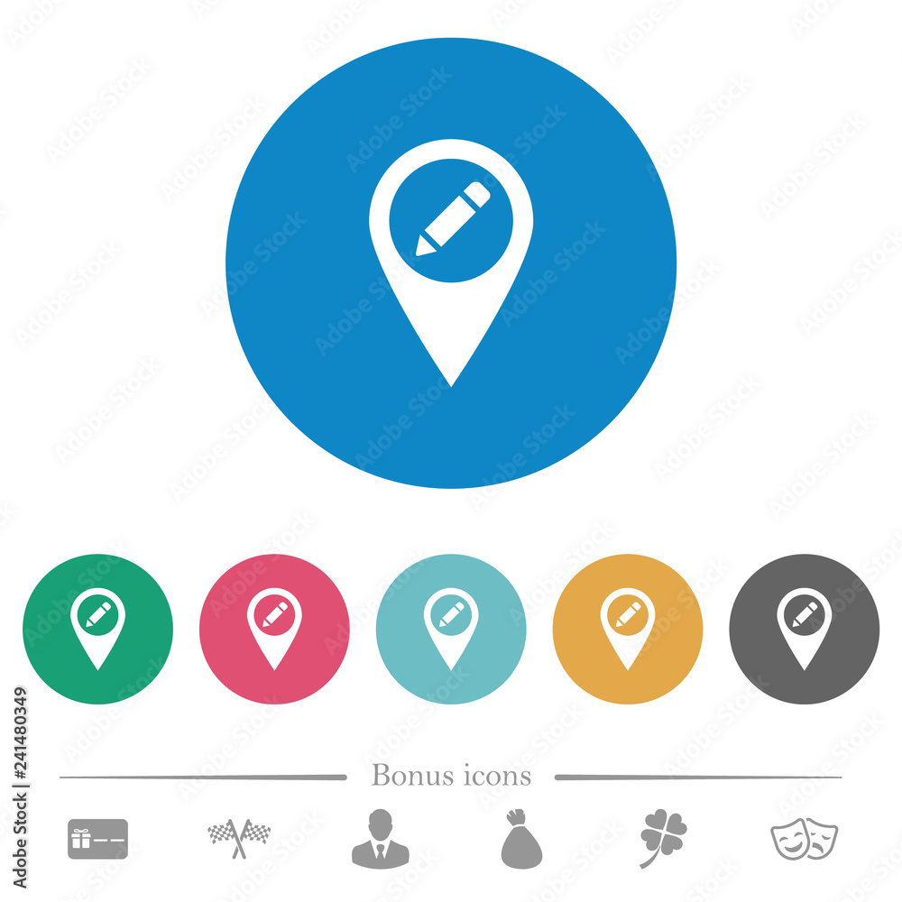 Rename GPS map location flat round icons Rename GPS map location flat round icons