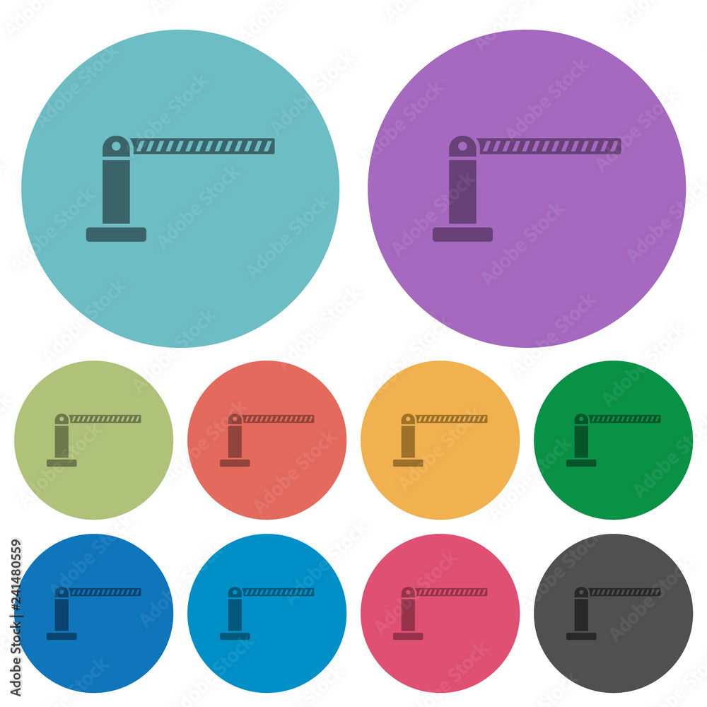 Closed barrier color darker flat icons Closed barrier color darker flat icons