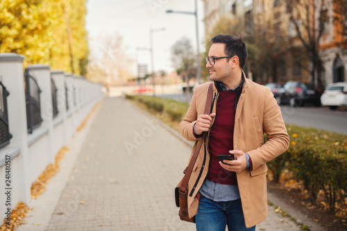 Foto Business man going to work