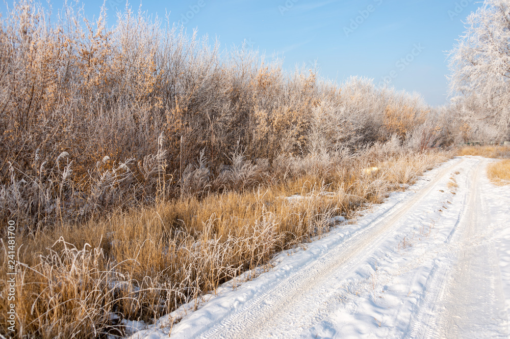 Ice landscape in winter Ice landscape in winter