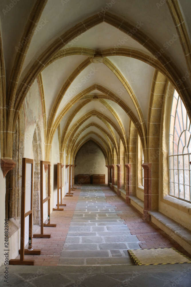 Vaults of Church of Presentation of the Blessed Virgin Mary in České Budějovice, South Bohemia, Czech republic