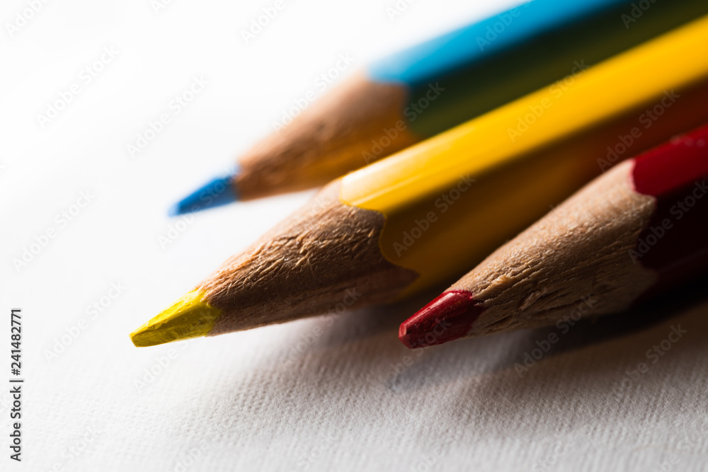 Colored Pencils Angled Colored Pencils Angled