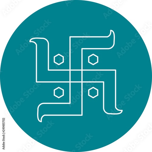 vector hindu sign icon