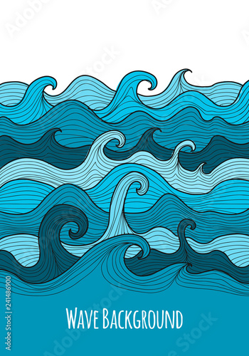 Abstract sea background for your design
