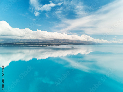 Lake Puakaki Drone Aerial and Mount Cook, New Zealand © Orion Media Group