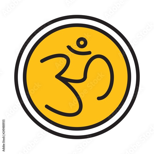 vector sign hindu icon