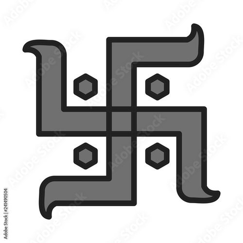 vector hindu sign icon