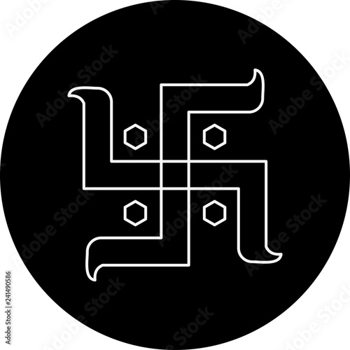 vector hindu sign icon
