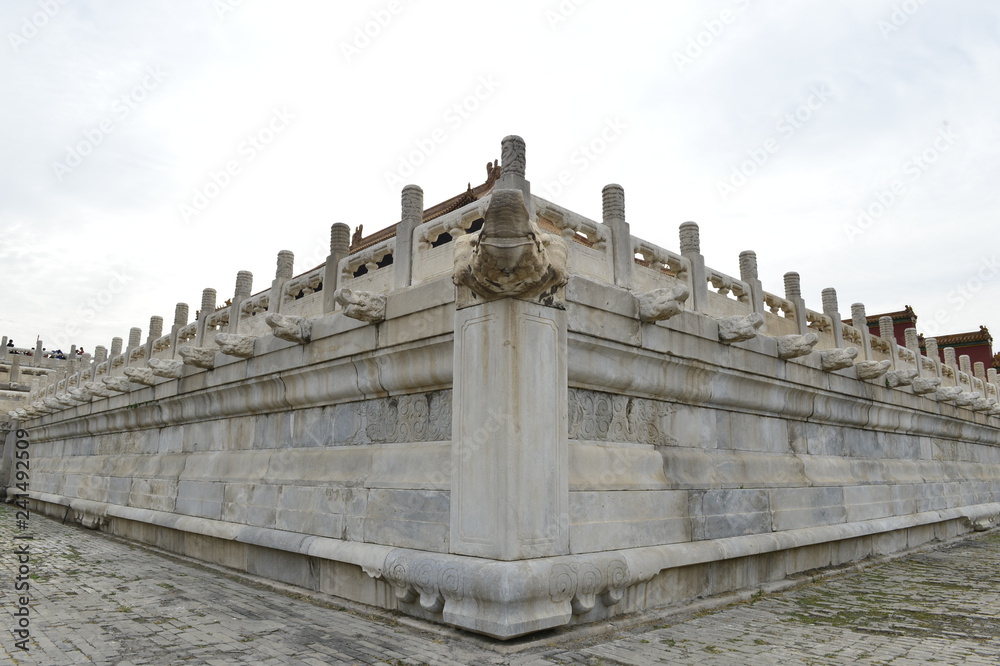 The ancient Chinese buildings