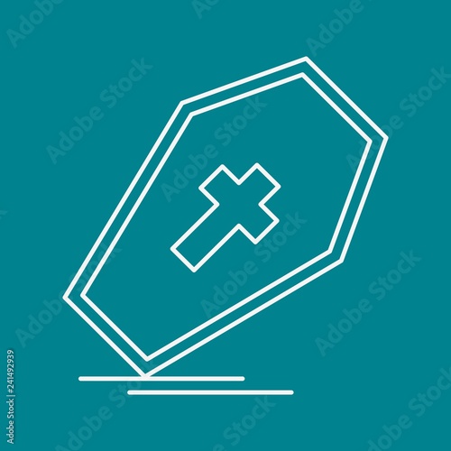 vector coffin icon