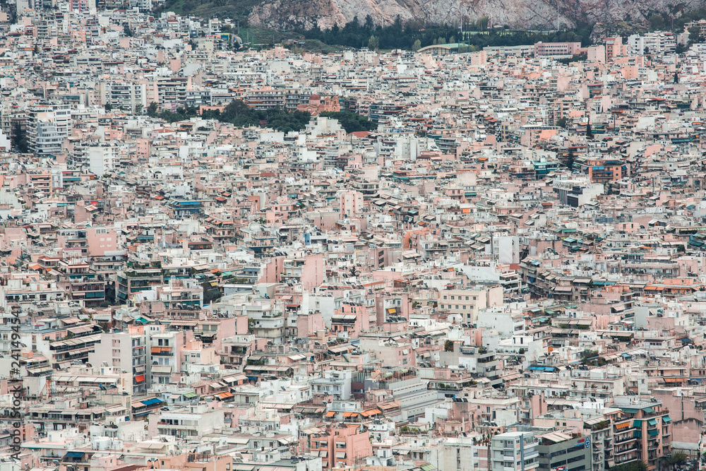 Athens Industrial City Background	