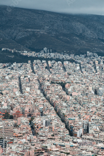 Athens Industrial City Background	