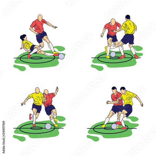 Any Pose Soccer Illustration collection