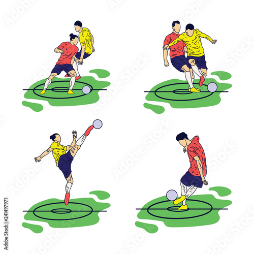 Any Pose Soccer Illustration collection