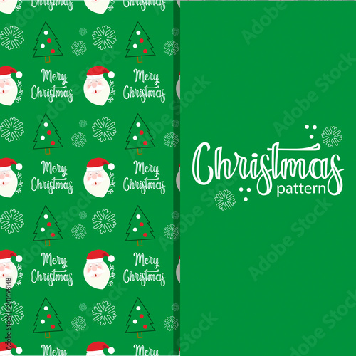 Wallpaper Mural patrón navideño decorativo color verde Torontodigital.ca